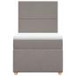 Preview: Boxspringbett mit Matratze Taupe 100x200 cm Stoff