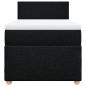 Preview: Boxspringbett mit Matratze Schwarz 90x200 cm Stoff