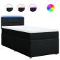 Preview: Boxspringbett mit Matratze Schwarz 100x200 cm Stoff