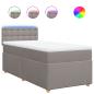 Preview: Boxspringbett mit Matratze Taupe 100x200 cm Stoff