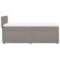 Preview: Boxspringbett mit Matratze Taupe 100x200 cm Stoff
