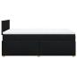Preview: Boxspringbett mit Matratze Schwarz 120x190 cm Stoff