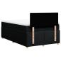 Preview: Boxspringbett mit Matratze Schwarz 120x190 cm Stoff