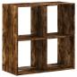 Preview: Bücherregal Räuchereiche 68,5x32x68,5 cm Holzwerkstoff