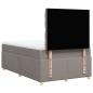 Preview: Boxspringbett mit Matratze Taupe 120x190 cm Stoff