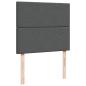 Preview: Boxspringbett mit Matratze Dunkelgrau 120x190 cm Stoff