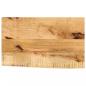 Preview: ARDEBO.de - Tischplatte 40x20x3,8 cm Baumkante Massivholz Raues Mangoholz