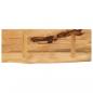 Preview: Tischplatte 80x20x3,8 cm Baumkante Massivholz Raues Mangoholz