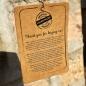 Preview: Tischplatte 80x20x3,8 cm Baumkante Massivholz Raues Mangoholz