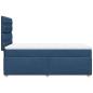 Preview: Boxspringbett mit Matratze Blau 100x200 cm Stoff