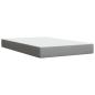 Preview: Boxspringbett mit Matratze Hellgrau 120x190 cm Stoff