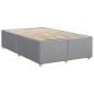 Preview: Boxspringbett mit Matratze Hellgrau 120x190 cm Stoff