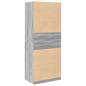 Preview: Kleiderschrank Grau Sonoma 80x50x200 cm Holzwerkstoff