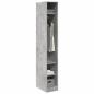 Preview: Kleiderschrank Betongrau 30x50x200 cm Holzwerkstoff