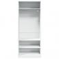 Preview: Kleiderschrank Weiß 80x50x200 cm Holzwerkstoff