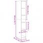 Preview: Kleiderschrank Altholz-Optik 30x50x200 cm Holzwerkstoff