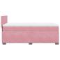 Preview: Boxspringbett mit Matratze Rosa 90x200 cm Samt