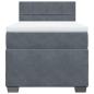 Preview: Boxspringbett mit Matratze Dunkelgrau 90x200 cm Samt