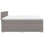 Preview: Boxspringbett mit Matratze Taupe 200x200 cm Stoff