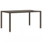 Preview: 5-tlg. Garten-Bistro-Set mit Kissen Braun Poly Rattan
