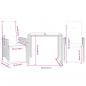 Preview: 3-tlg. Garten-Bistro-Set mit Kissen Braun Poly Rattan