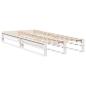Preview: Massivholzbett ohne Matratze Weiß 75x190 cm Kiefernholz