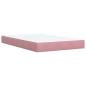 Preview: Boxspringbett mit Matratze Rosa 120x190 cm Samt