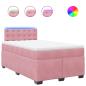 Preview: Boxspringbett mit Matratze Rosa 120x190 cm Samt