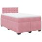 Preview: Boxspringbett mit Matratze Rosa 120x190 cm Samt