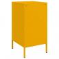 Preview: Nachttische 2 Stk. Senfgelb 36x39x68 cm Stahl
