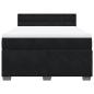 Preview: Boxspringbett mit Matratze Schwarz 140x200 cm Samt