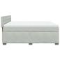 Preview: Boxspringbett mit Matratze Hellgrau 180x200 cm Samt