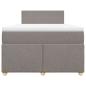 Preview: Boxspringbett mit Matratze Taupe 120x190 cm Stoff