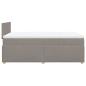 Preview: Boxspringbett mit Matratze Taupe 120x190 cm Stoff