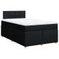 Preview: Boxspringbett mit Matratze Schwarz 120x190 cm Stoff