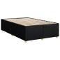 Preview: Boxspringbett mit Matratze Schwarz 120x190 cm Stoff