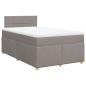 Preview: Boxspringbett mit Matratze Taupe 120x190 cm Stoff
