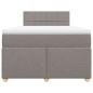 Preview: Boxspringbett mit Matratze Taupe 120x190 cm Stoff