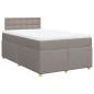 Preview: Boxspringbett mit Matratze Taupe 120x190 cm Stoff
