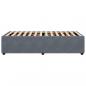 Preview: Bettgestell ohne Matratze Dunkelgrau 90x190 cm Samt