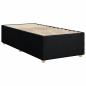 Preview: ARDEBO.de - Boxspringbett mit Matratze Schwarz 90x200 cm Stoff