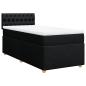 Preview: Boxspringbett mit Matratze Schwarz 90x200 cm Stoff