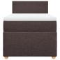Preview: Boxspringbett mit Matratze Dunkelbraun 100x200 cm Stoff