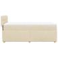 Preview: Boxspringbett mit Matratze Creme 100x200 cm Stoff