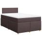 Preview: Boxspringbett mit Matratze Dunkelbraun 120x190 cm Stoff
