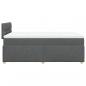 Preview: Boxspringbett mit Matratze Dunkelgrau 120x200 cm Stoff