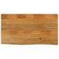 Preview: ARDEBO.de - Tischplatte mit Baumkante 100x60x2,5 cm Massivholz Mango