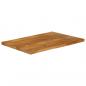 Preview: Tischplatte mit Baumkante 100x60x2,5 cm Massivholz Mango