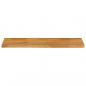 Preview: Tischplatte mit Baumkante 110x20x3,8 cm Massivholz Mango