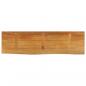 Preview: Tischplatte mit Baumkante 110x20x3,8 cm Massivholz Mango